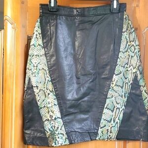 THE LEATHER RANCH, 100% genuine leather Black with looks like snakeskin.…